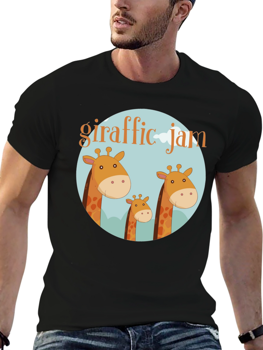 Giraffe Jam Graphic T-Shirt - Soft Cotton Tee