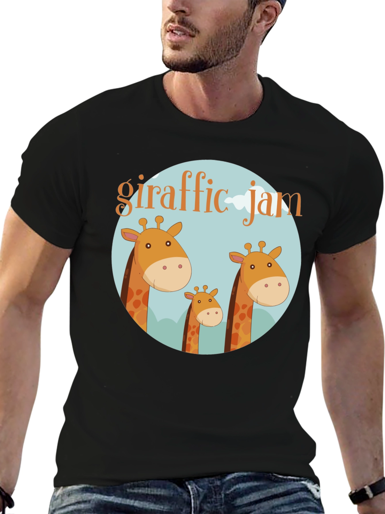 Giraffe Jam Graphic T-Shirt - Soft Cotton Tee