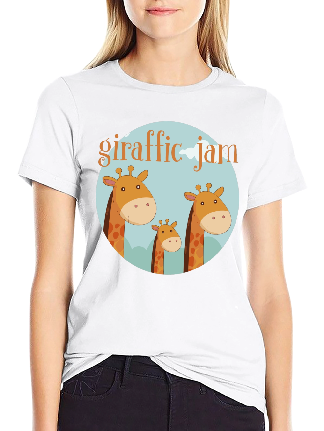 Giraffe Jam Graphic T-Shirt - Soft Cotton Tee
