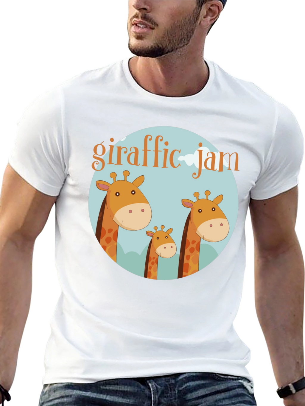 Giraffe Jam Graphic T-Shirt - Soft Cotton Tee