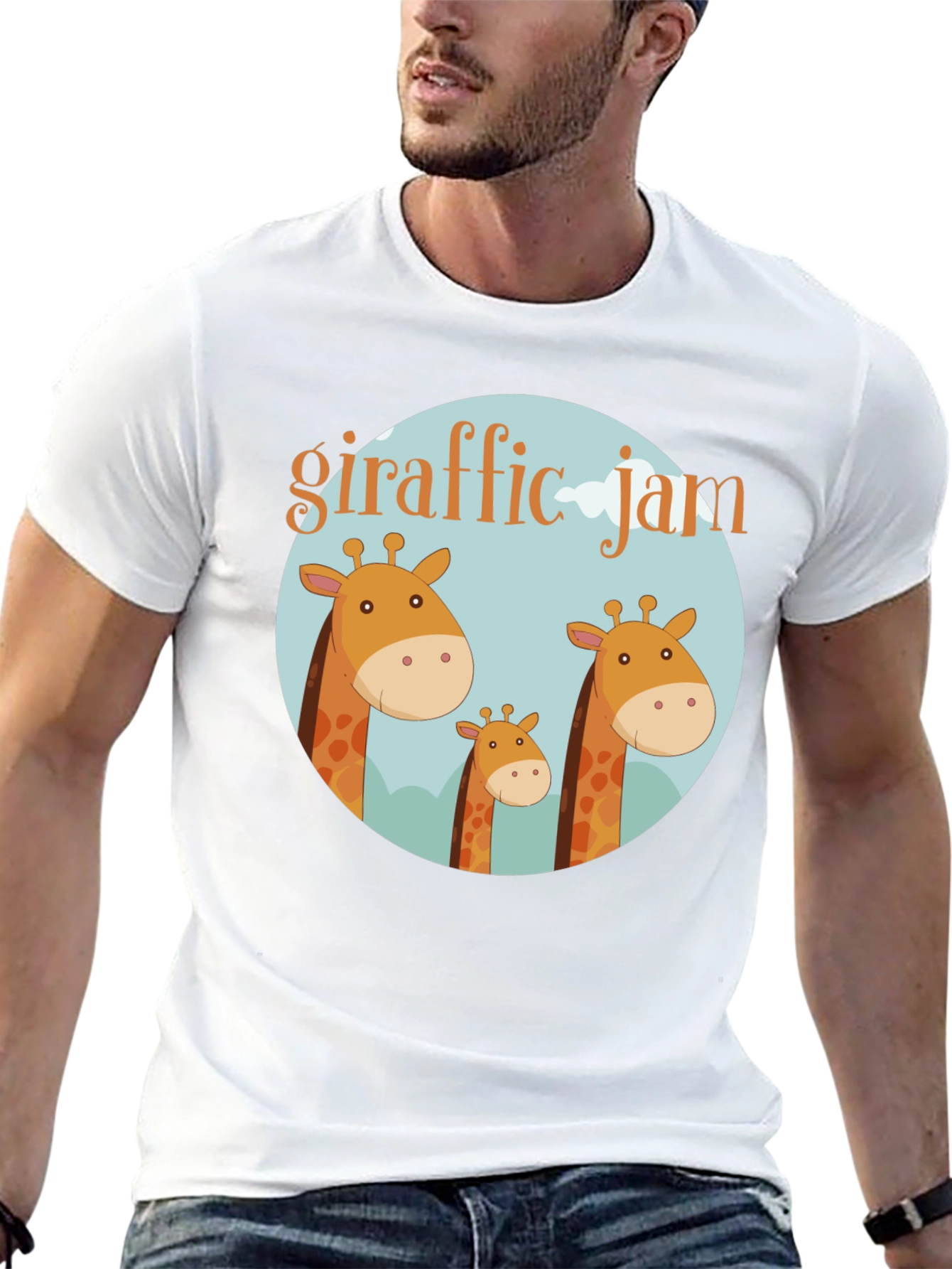 Giraffe Jam Graphic T-Shirt - Soft Cotton Tee