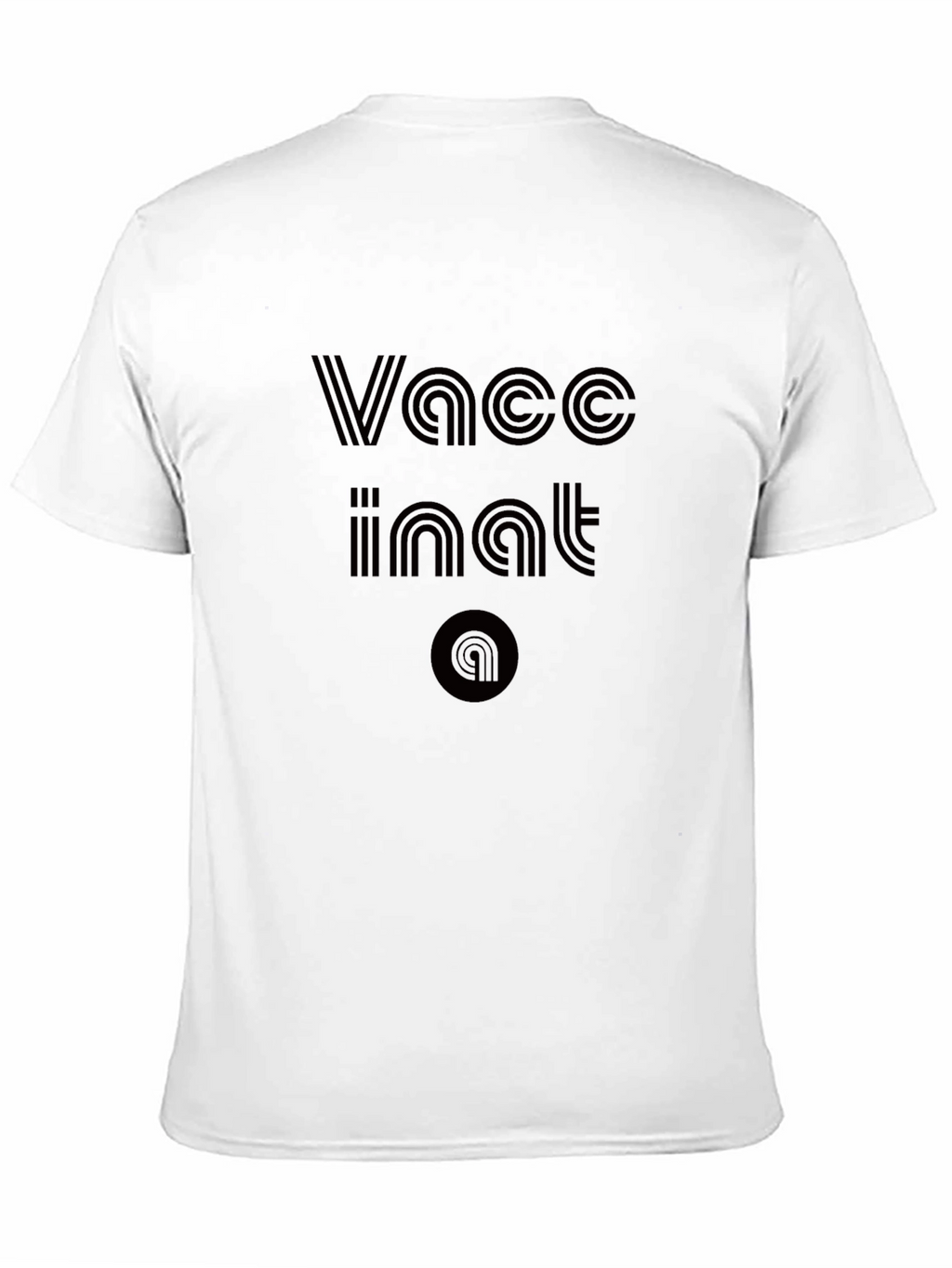 Vaccinated Tee - Retro Style Black T-Shirt