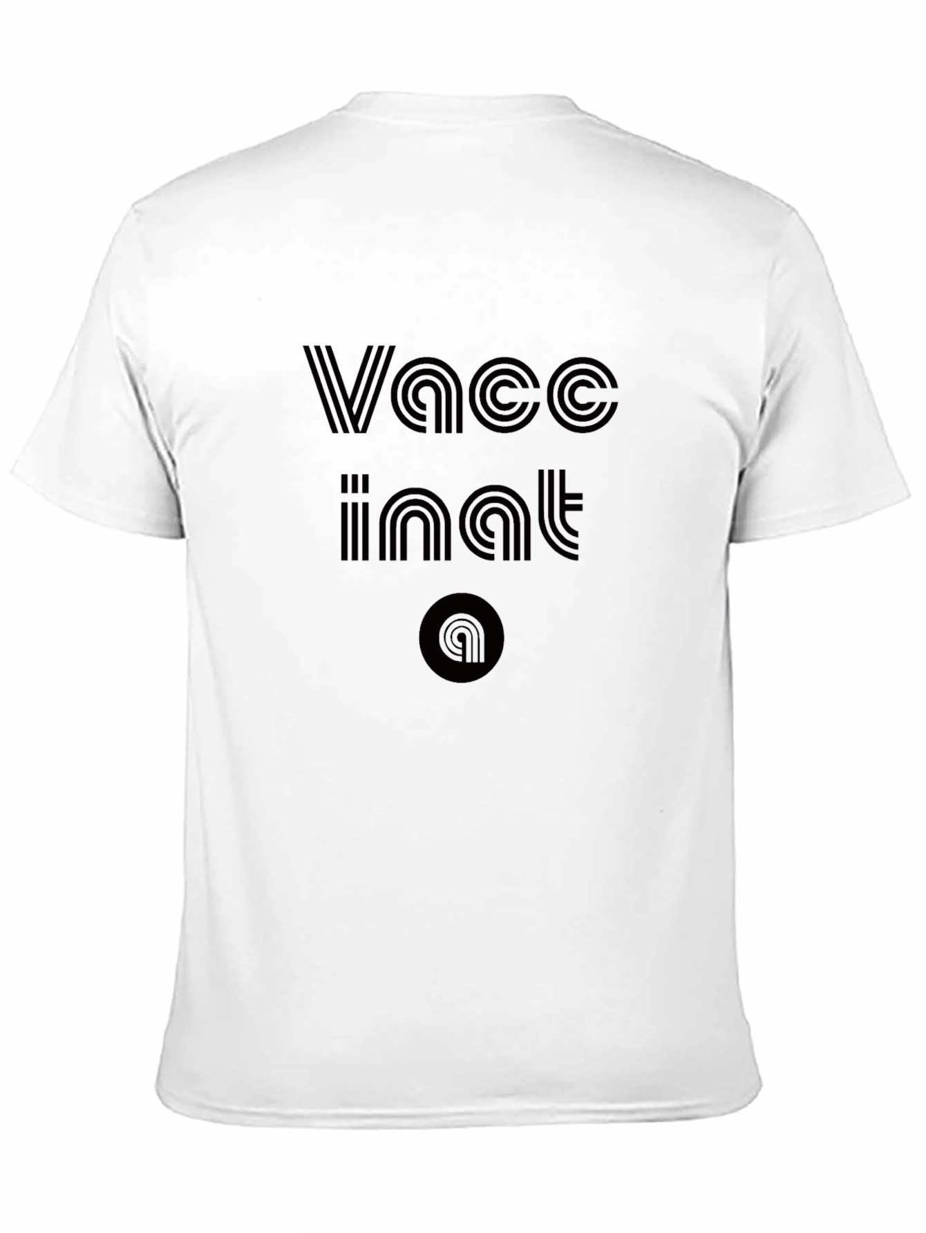 Vaccinated Tee - Retro Style Black T-Shirt