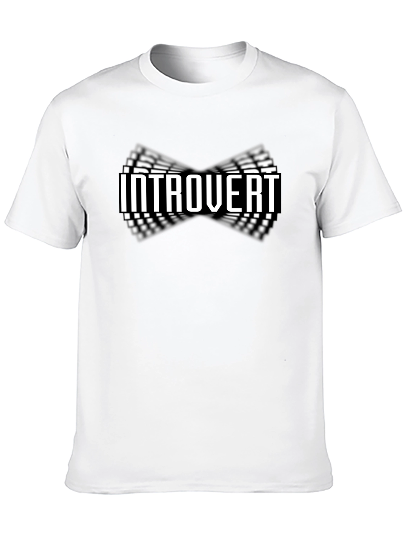 Introvert Graphic Tee - Black Cotton Casual Wear