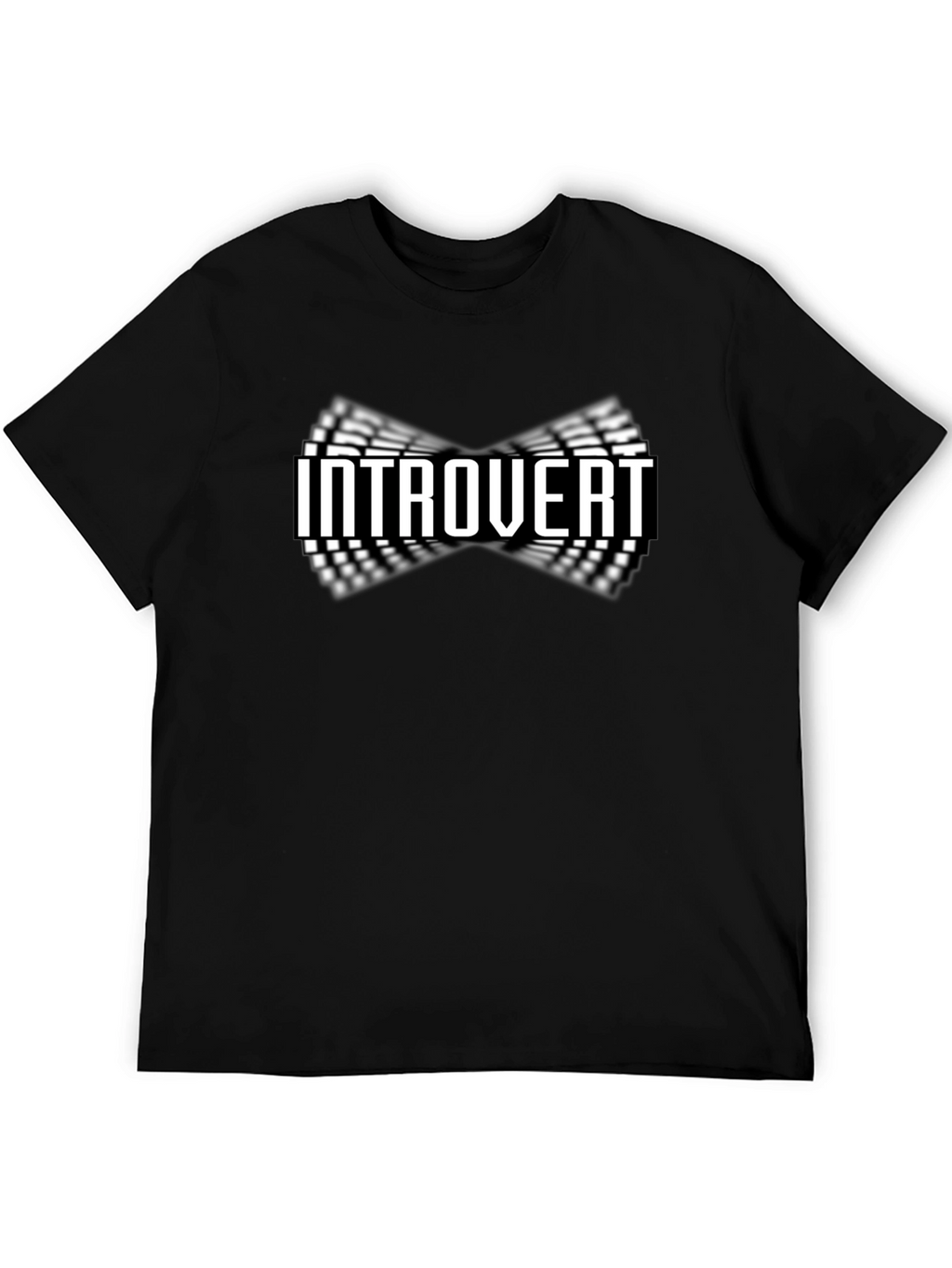 Introvert Graphic Tee - Black Cotton Casual Wear