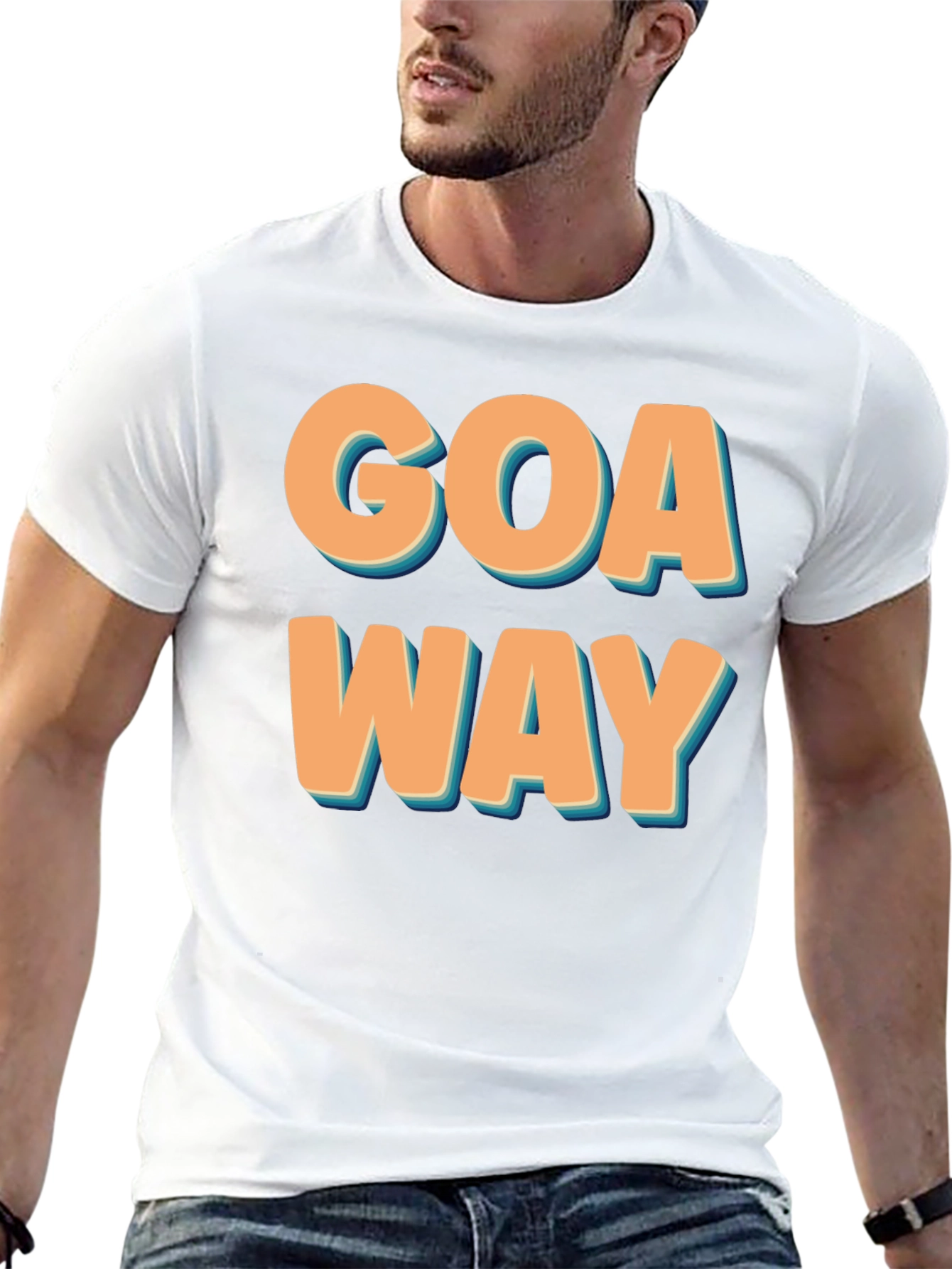 Goa Way Retro Graphic Tee - Black T-Shirt