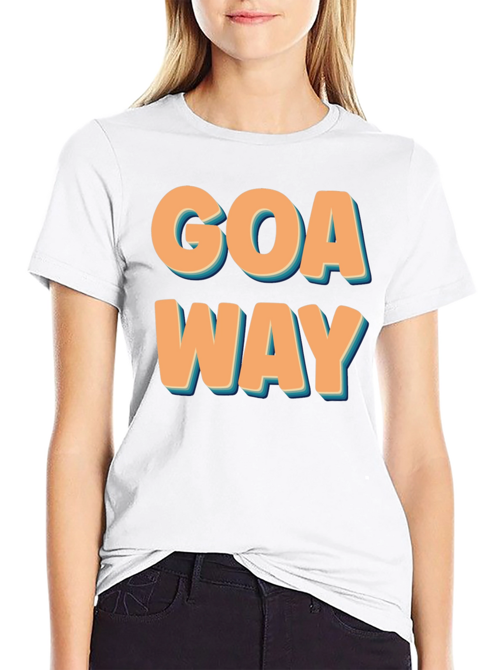 Goa Way Retro Graphic Tee - Black T-Shirt