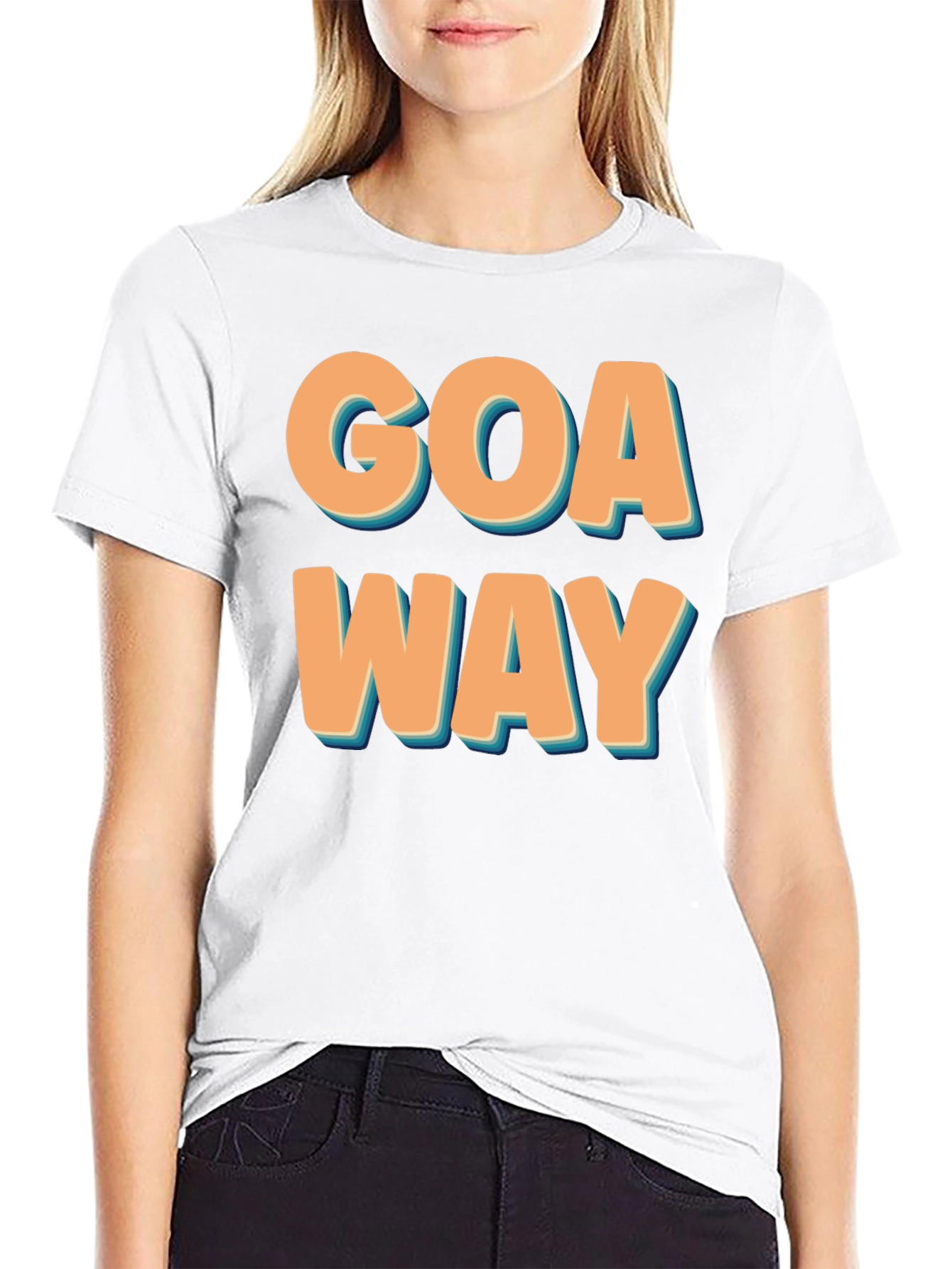 Goa Way Retro Graphic Tee - Black T-Shirt