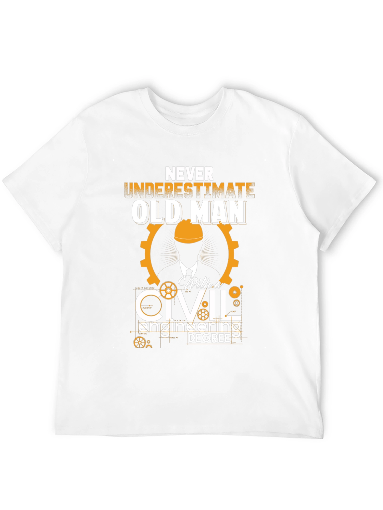 Civil Engineering Old Man T-Shirt
