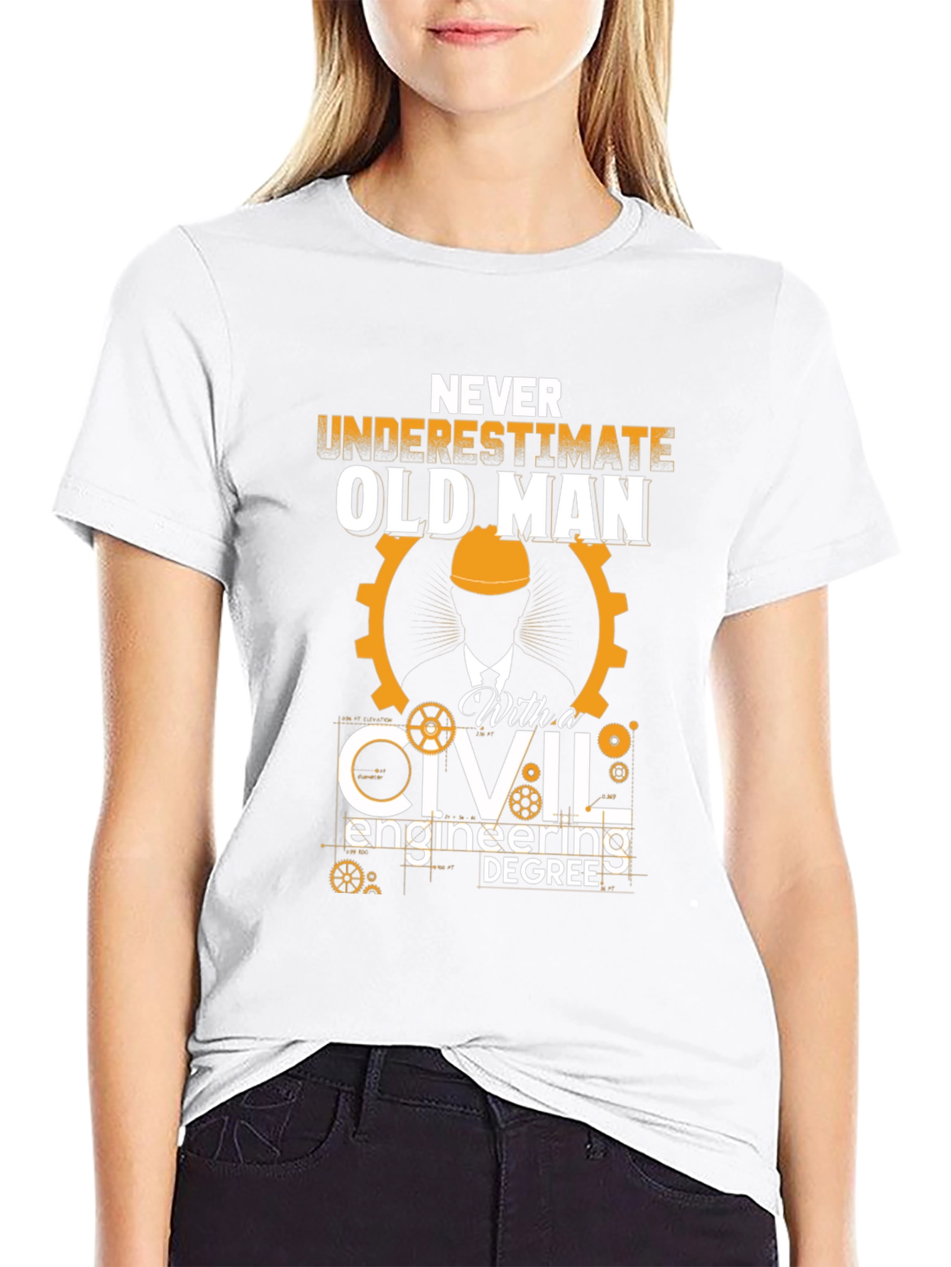 Civil Engineering Old Man T-Shirt