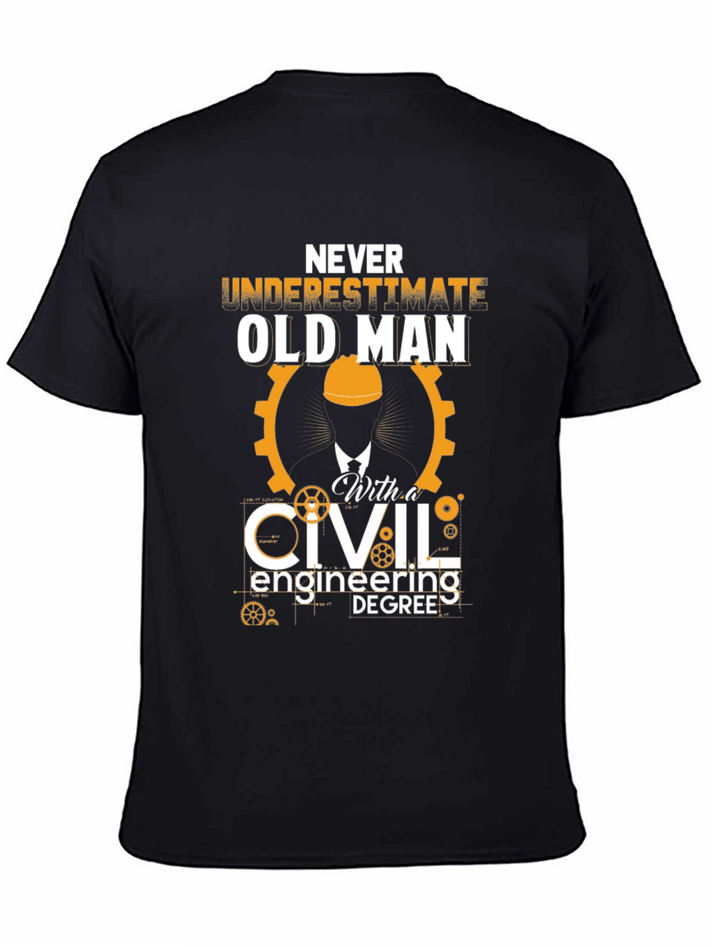 Civil Engineering Old Man T-Shirt