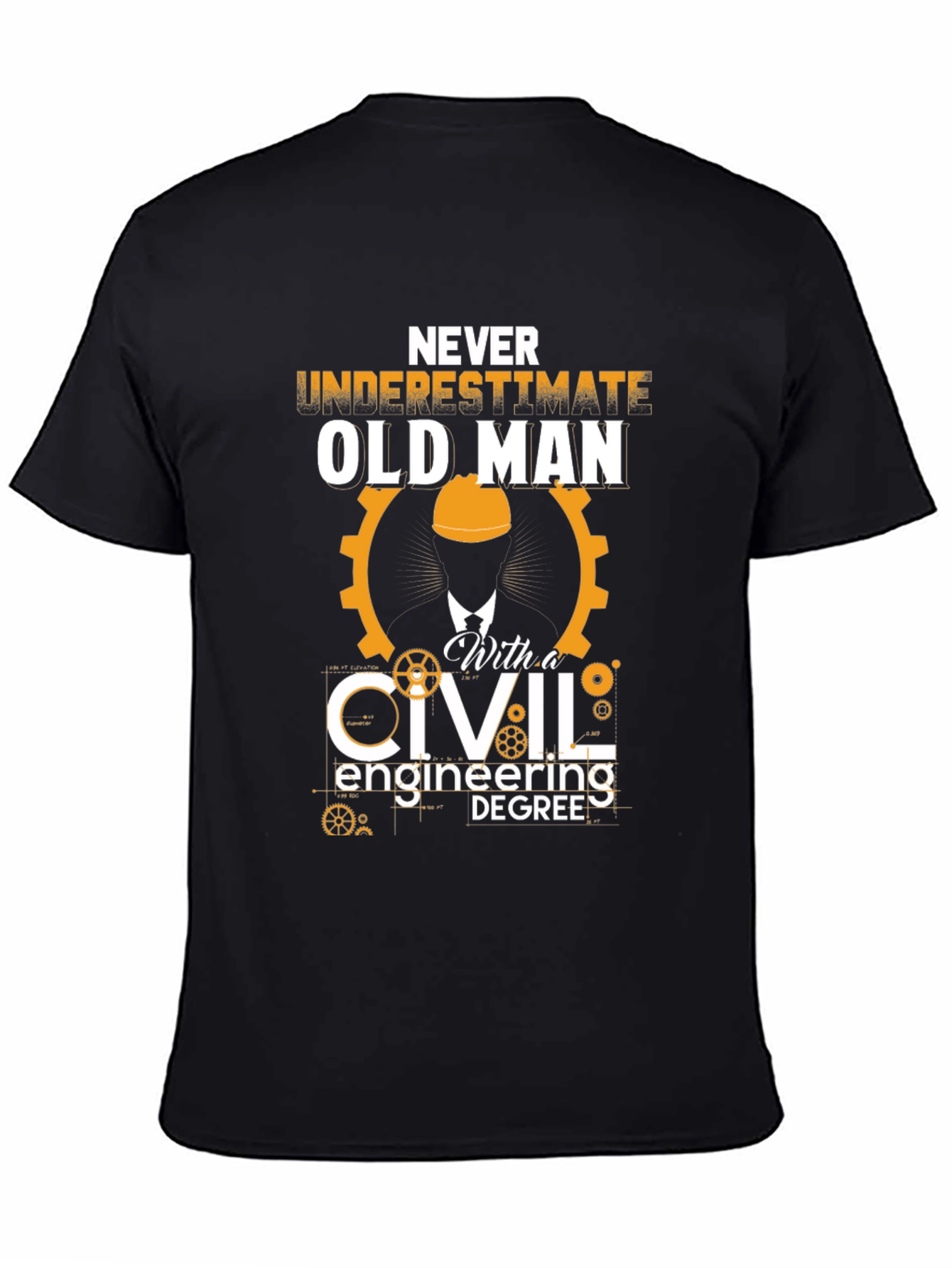 Civil Engineering Old Man T-Shirt