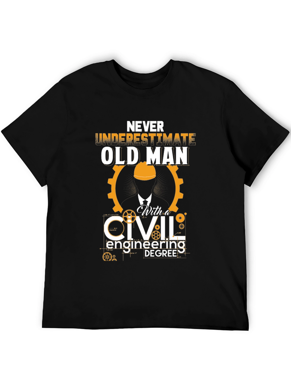 Civil Engineering Old Man T-Shirt