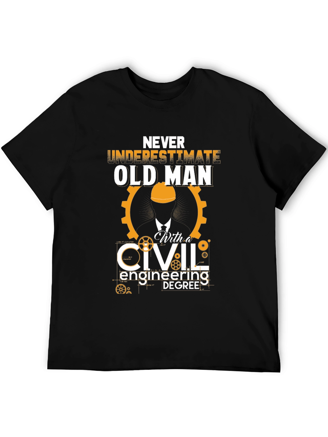 Civil Engineering Old Man T-Shirt