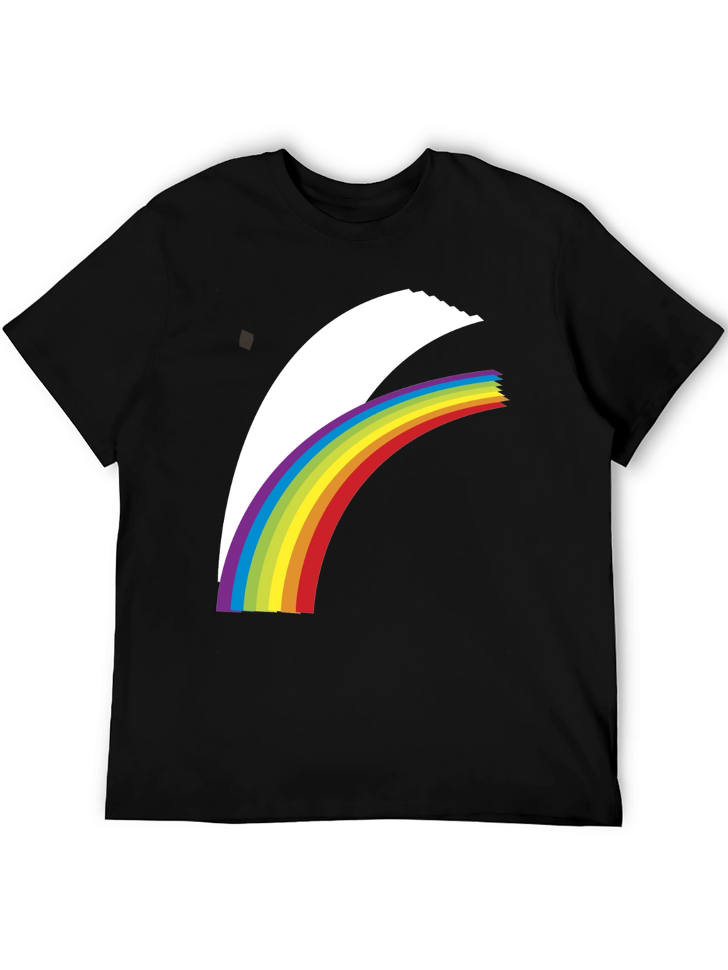 Rainbow Arch Graphic Black T-Shirt