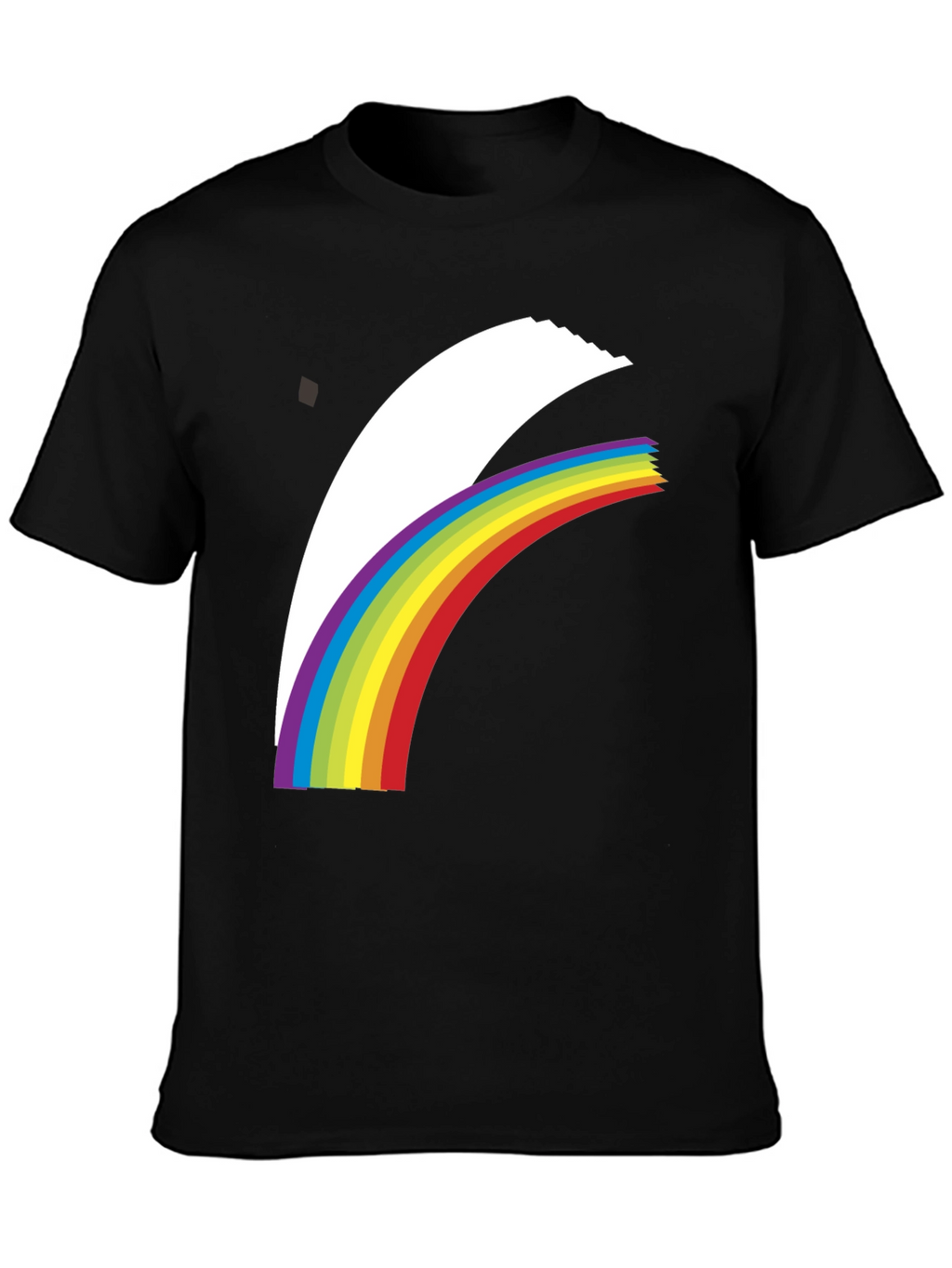 Rainbow Arch Graphic Black T-Shirt