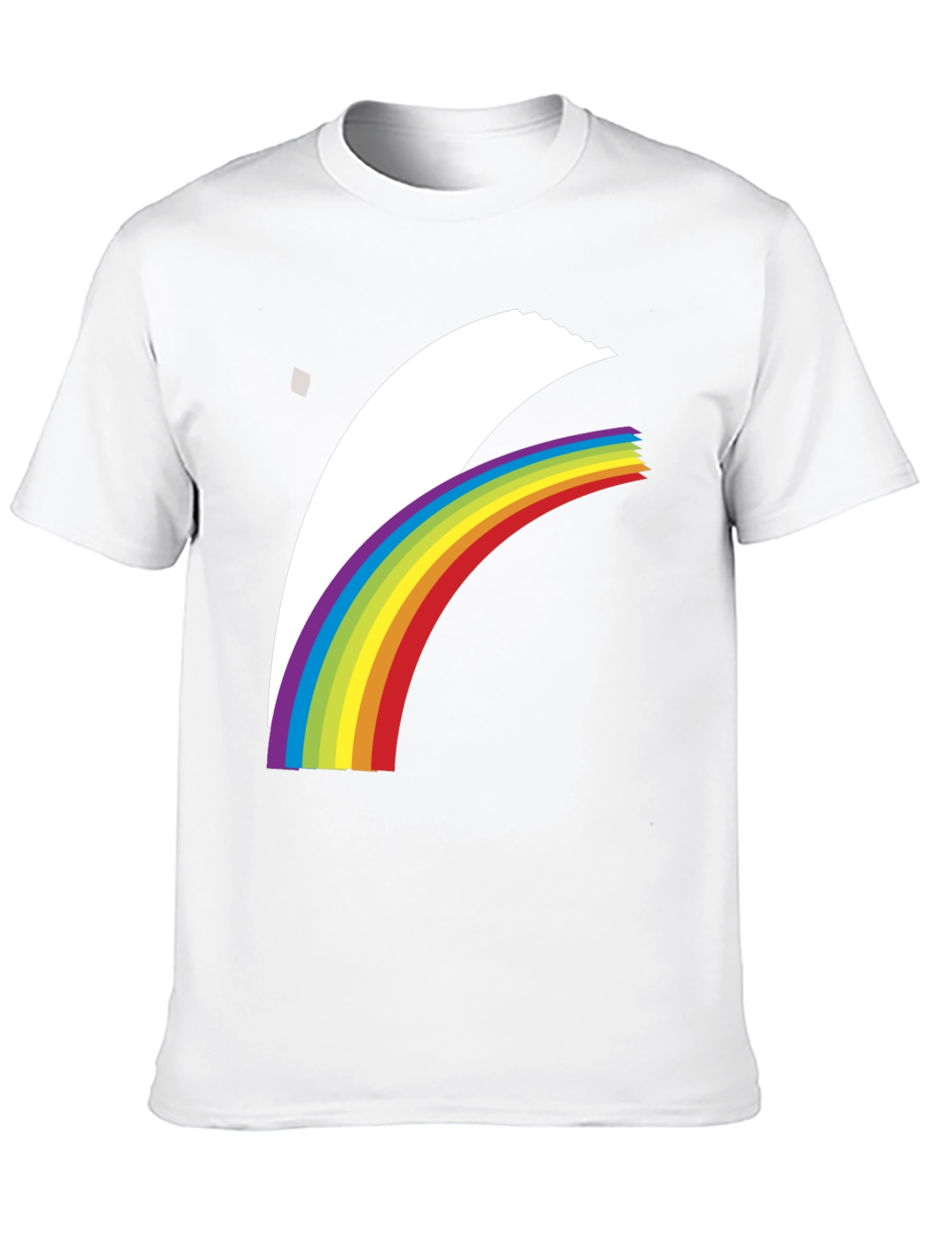 Rainbow Arch Graphic Black T-Shirt