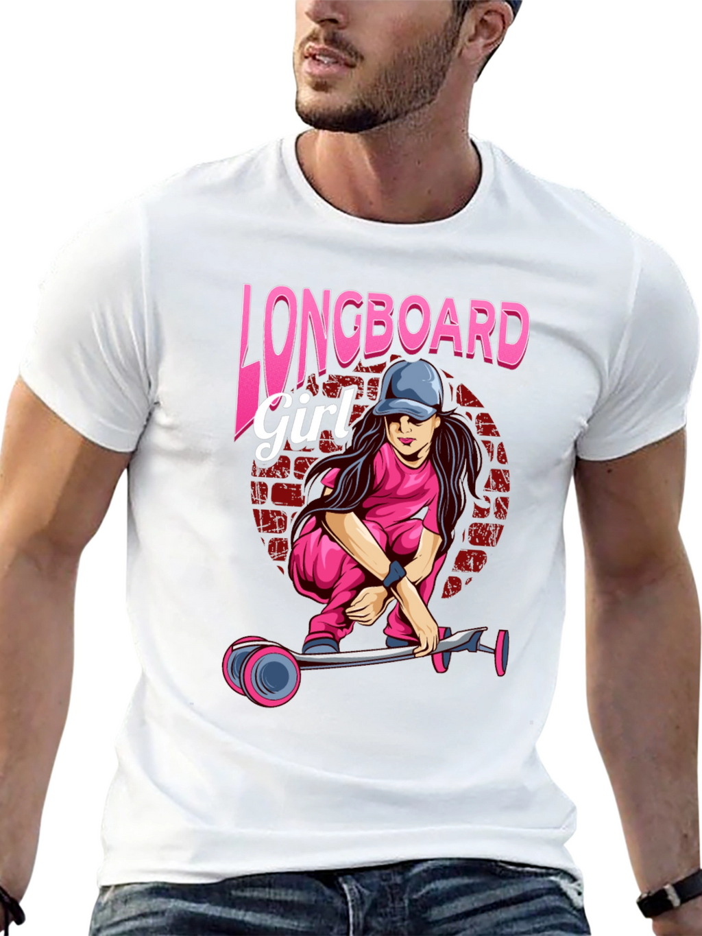 Longboard Girl Black T-Shirt