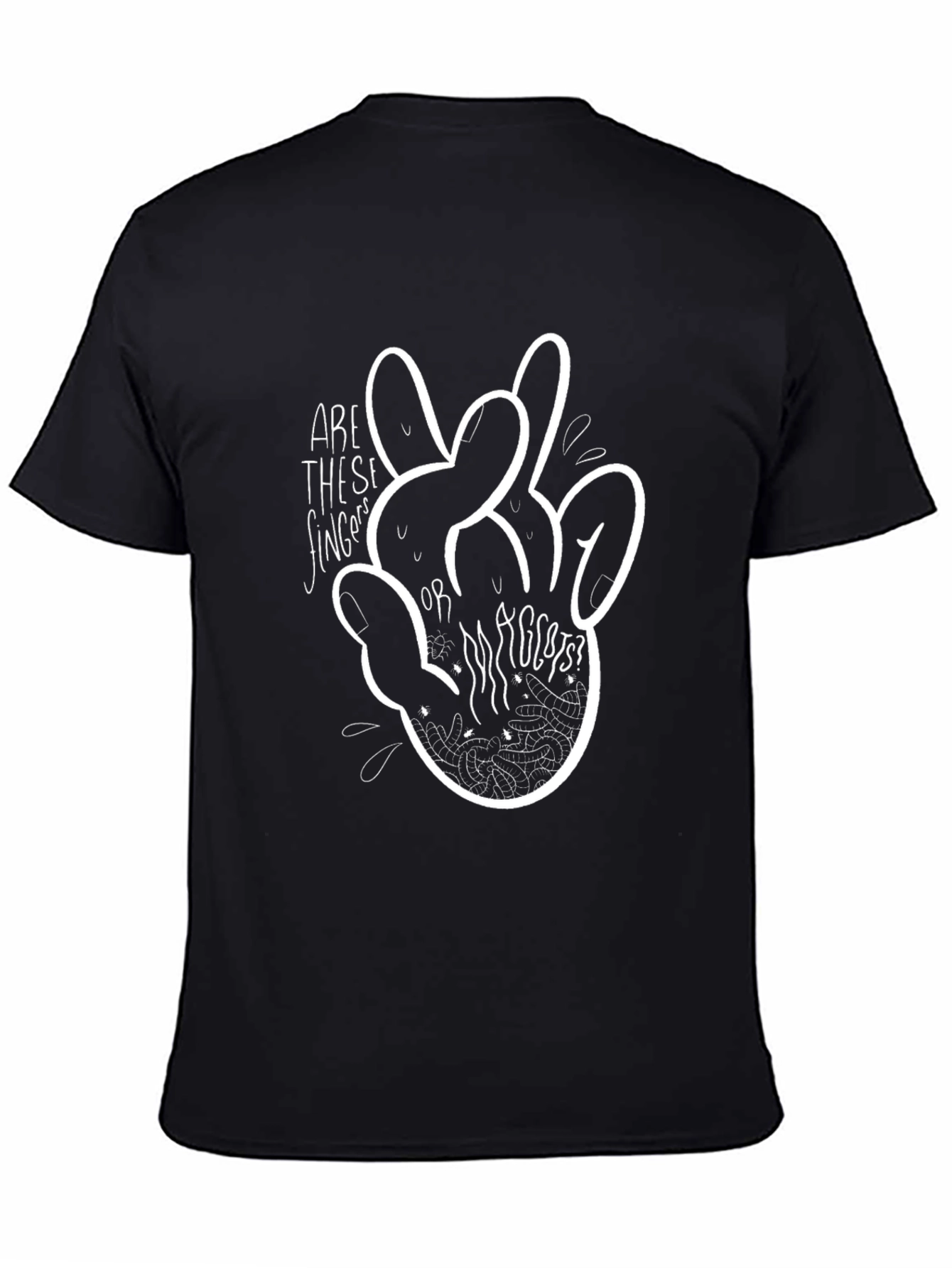 Fingers or Rabbits? Graphic Tee - Black