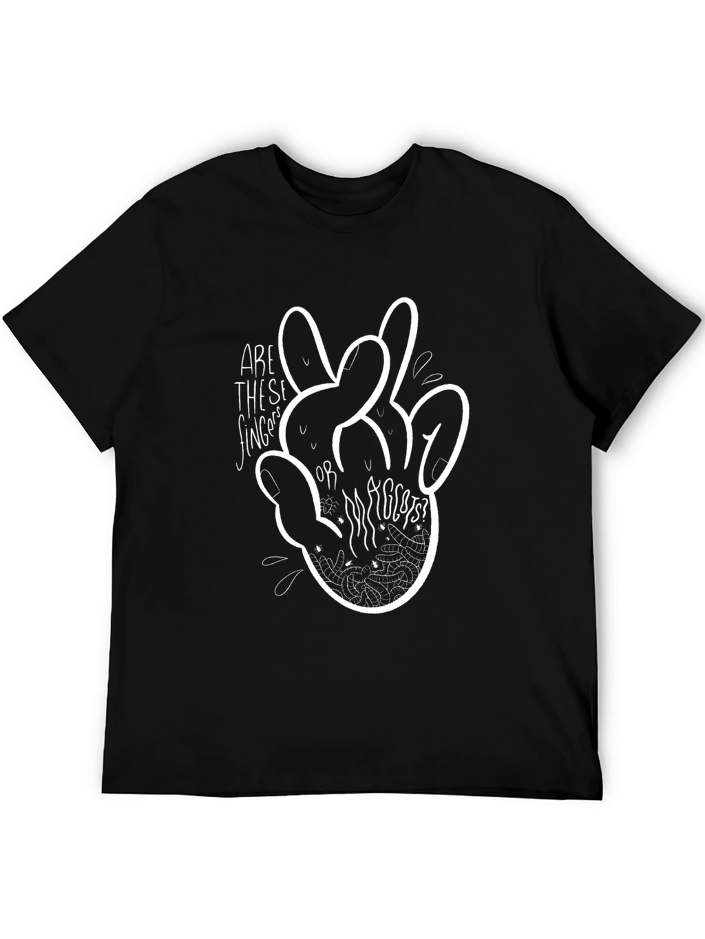 Fingers or Rabbits? Graphic Tee - Black