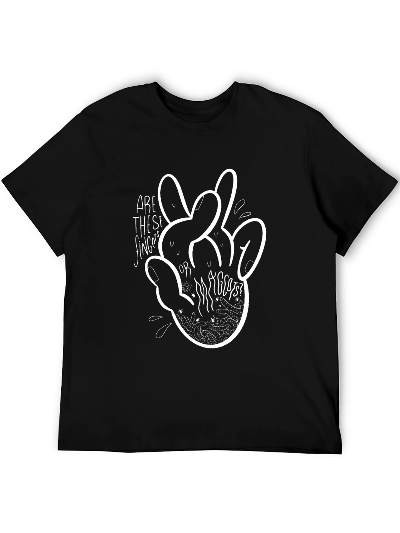 Fingers or Rabbits? Graphic Tee - Black