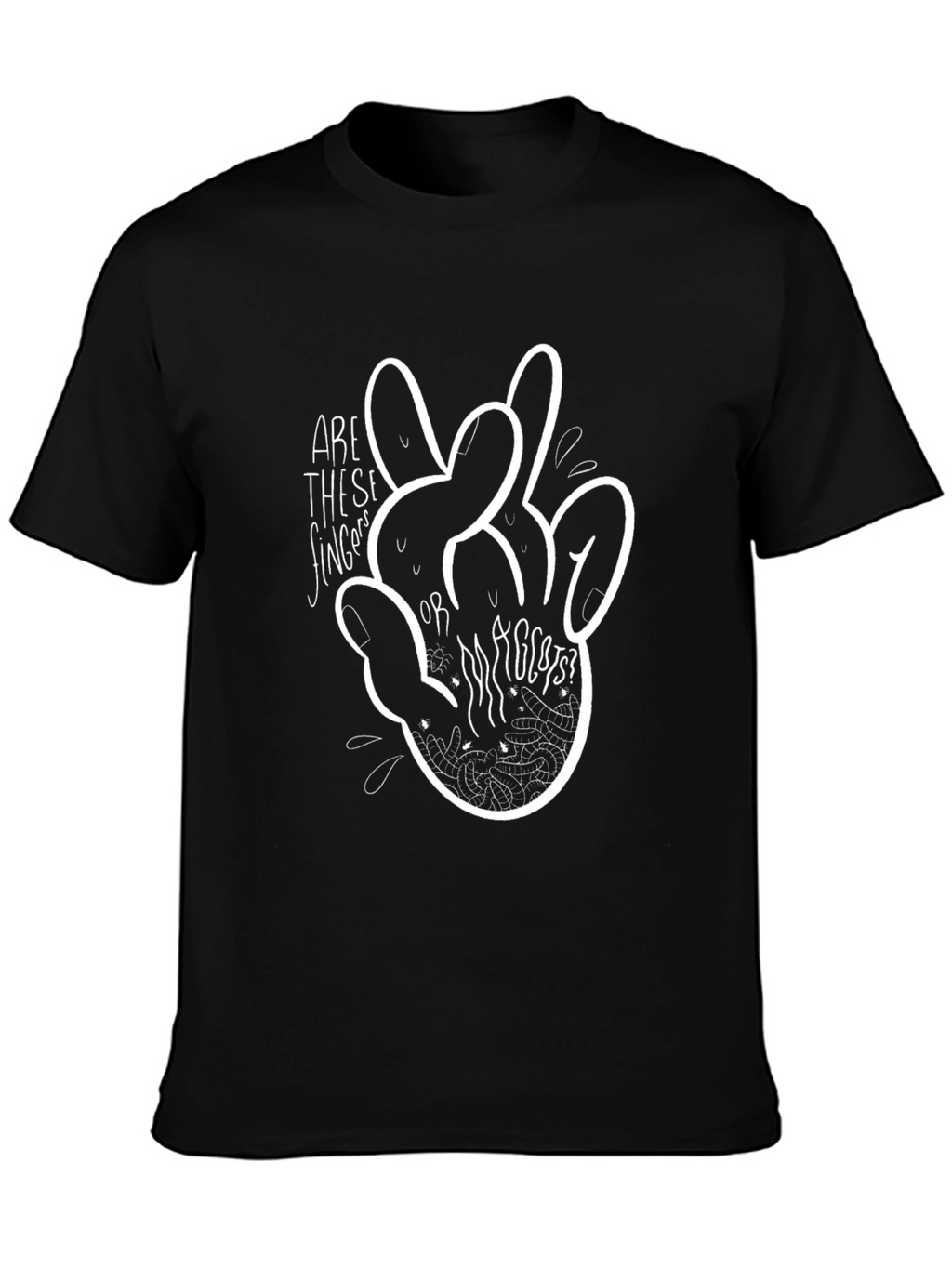 Fingers or Rabbits? Graphic Tee - Black