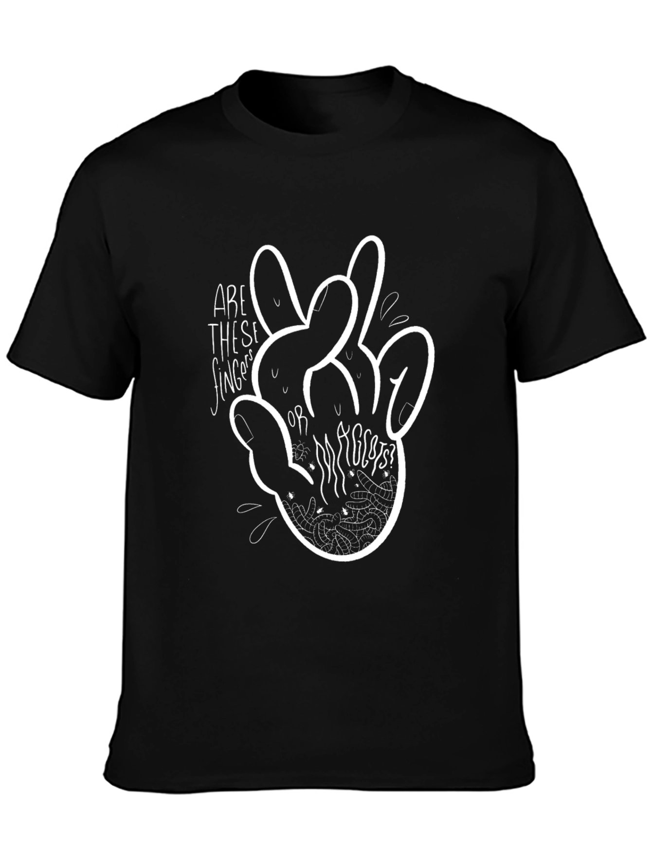 Fingers or Rabbits? Graphic Tee - Black