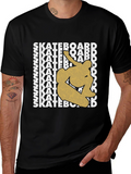 Skateboard Graphic Tee - Trendy Skater Style