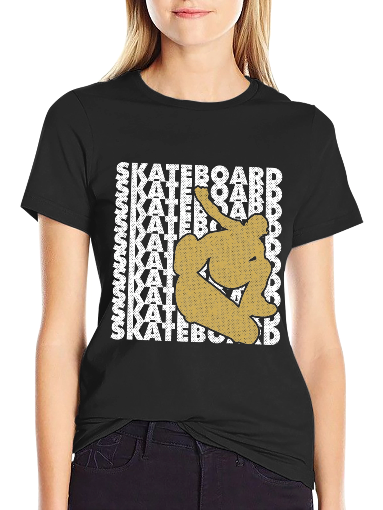 Skateboard Graphic Tee - Trendy Skater Style