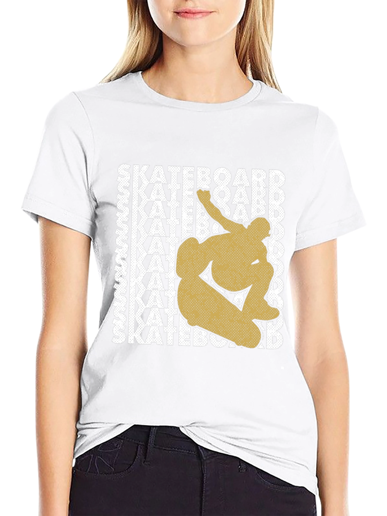 Skateboard Graphic Tee - Trendy Skater Style