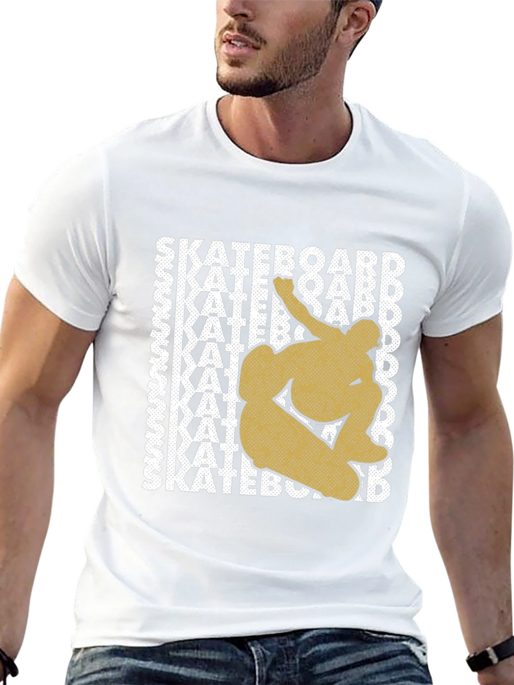 Skateboard Graphic Tee - Trendy Skater Style