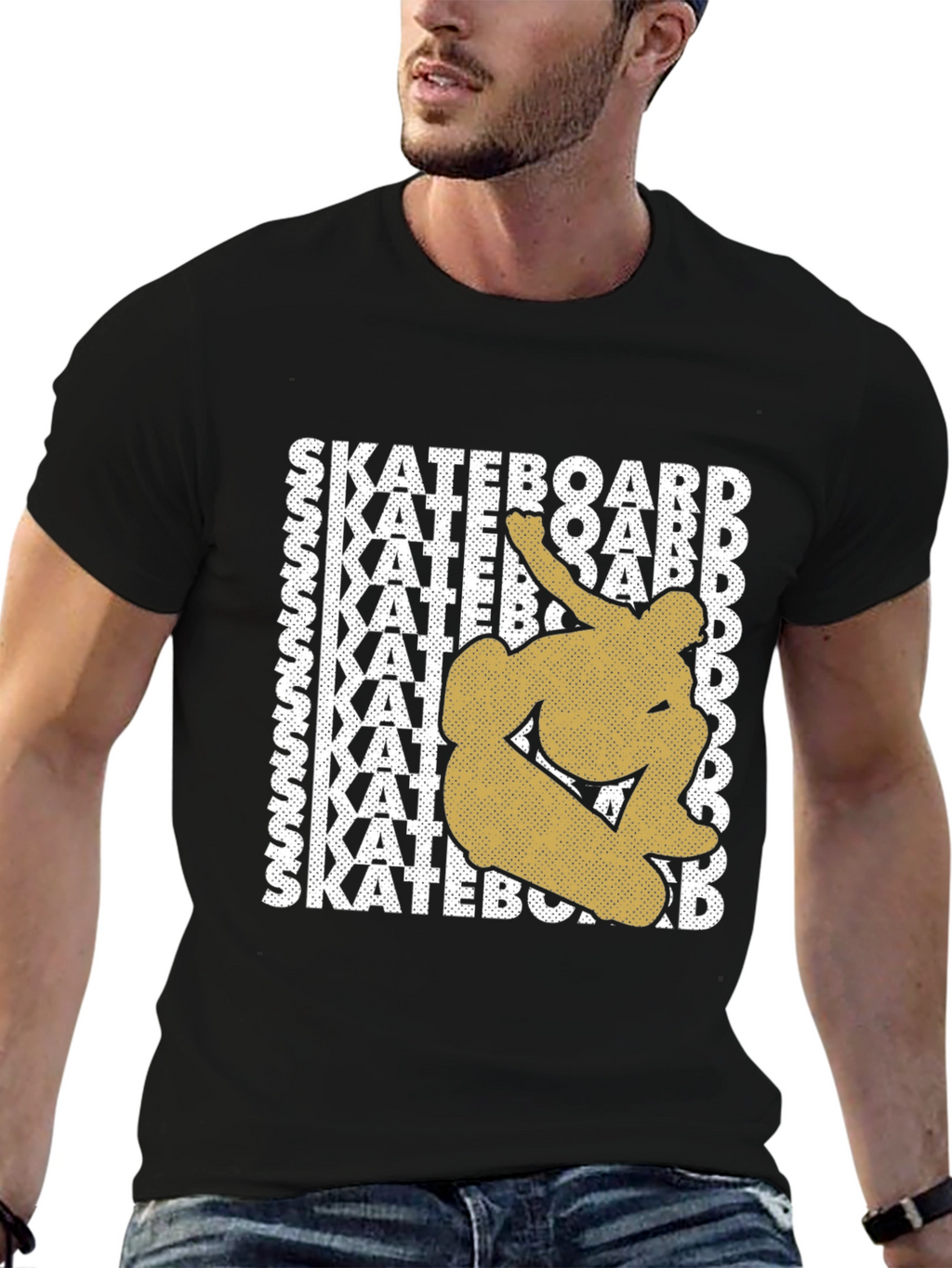 Skateboard Graphic Tee - Trendy Skater Style