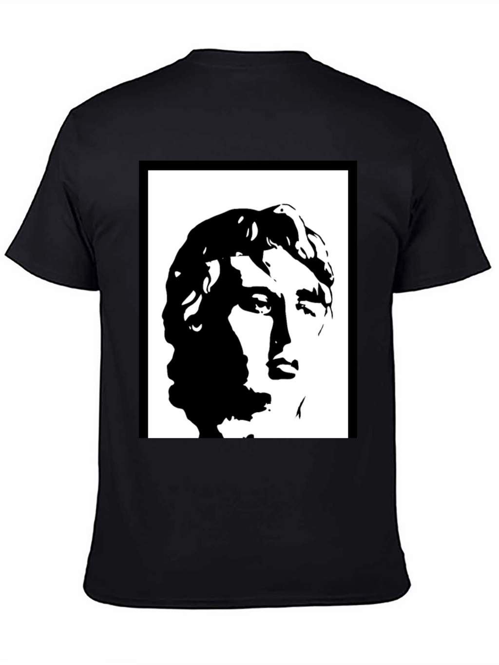 Statue Head Graphic Black T-Shirt