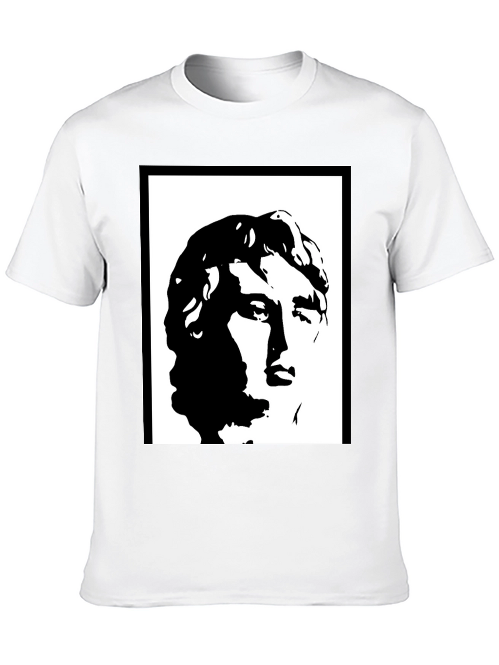 Statue Head Graphic Black T-Shirt