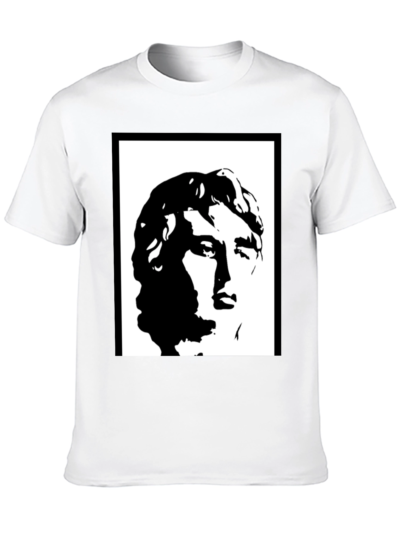 Statue Head Graphic Black T-Shirt