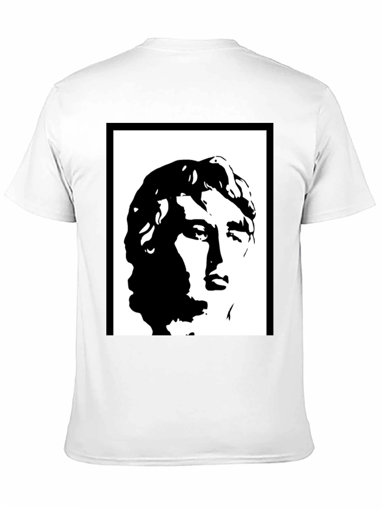 Statue Head Graphic Black T-Shirt
