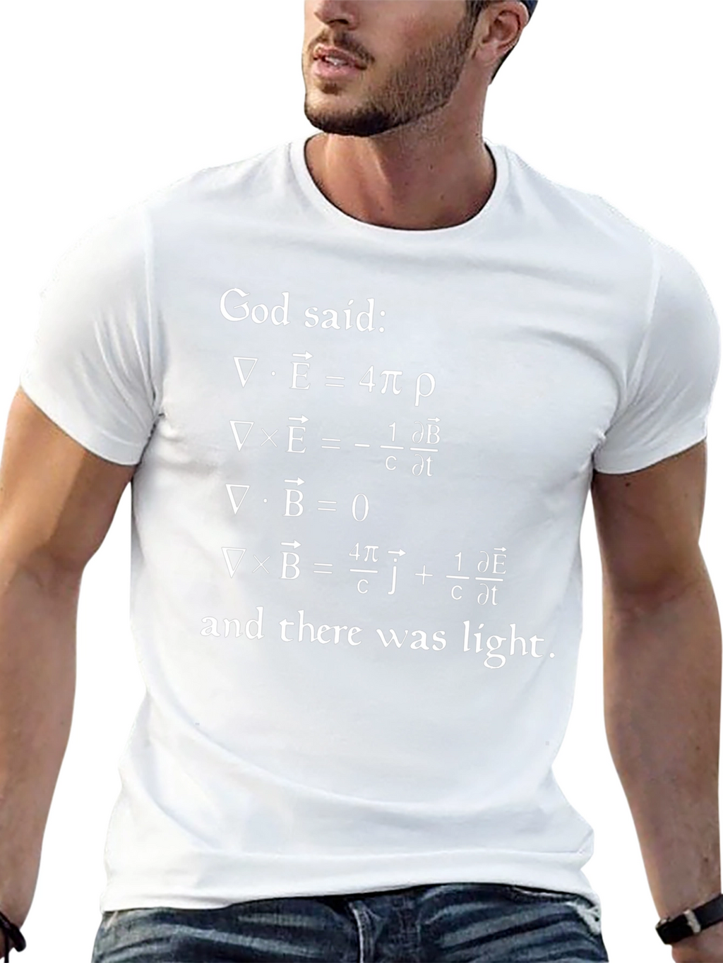 God Said Maxwells Equations Physics T-Shirt