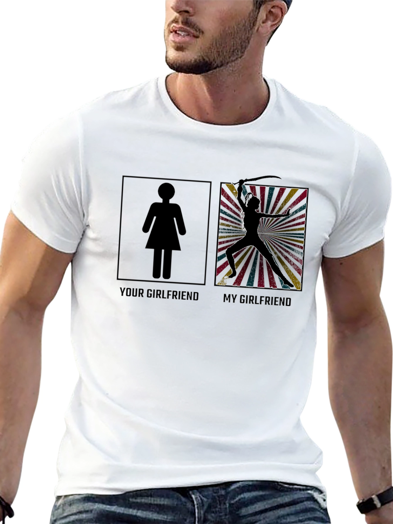 Funny My Girlfriend Graphic T-Shirt