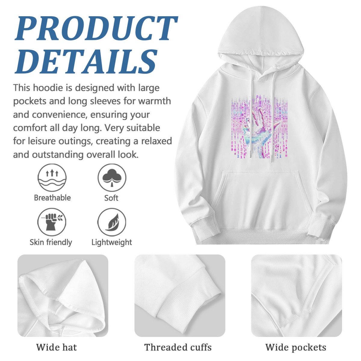 Foodie Pullover Hoodie - Bold Statement Graphic #0556