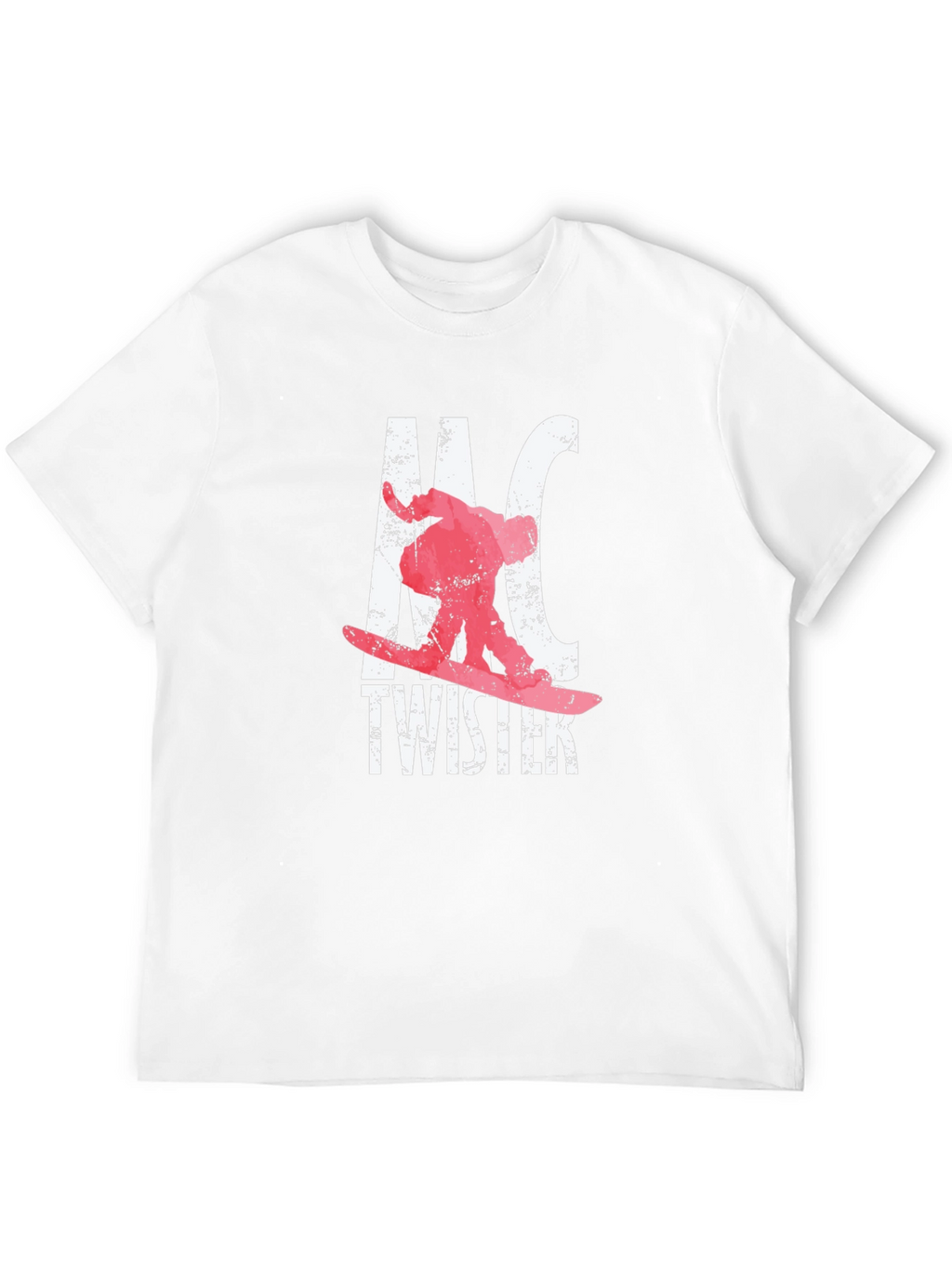 Snowboarder Graphic Black T-Shirt - Ride the Twister!
