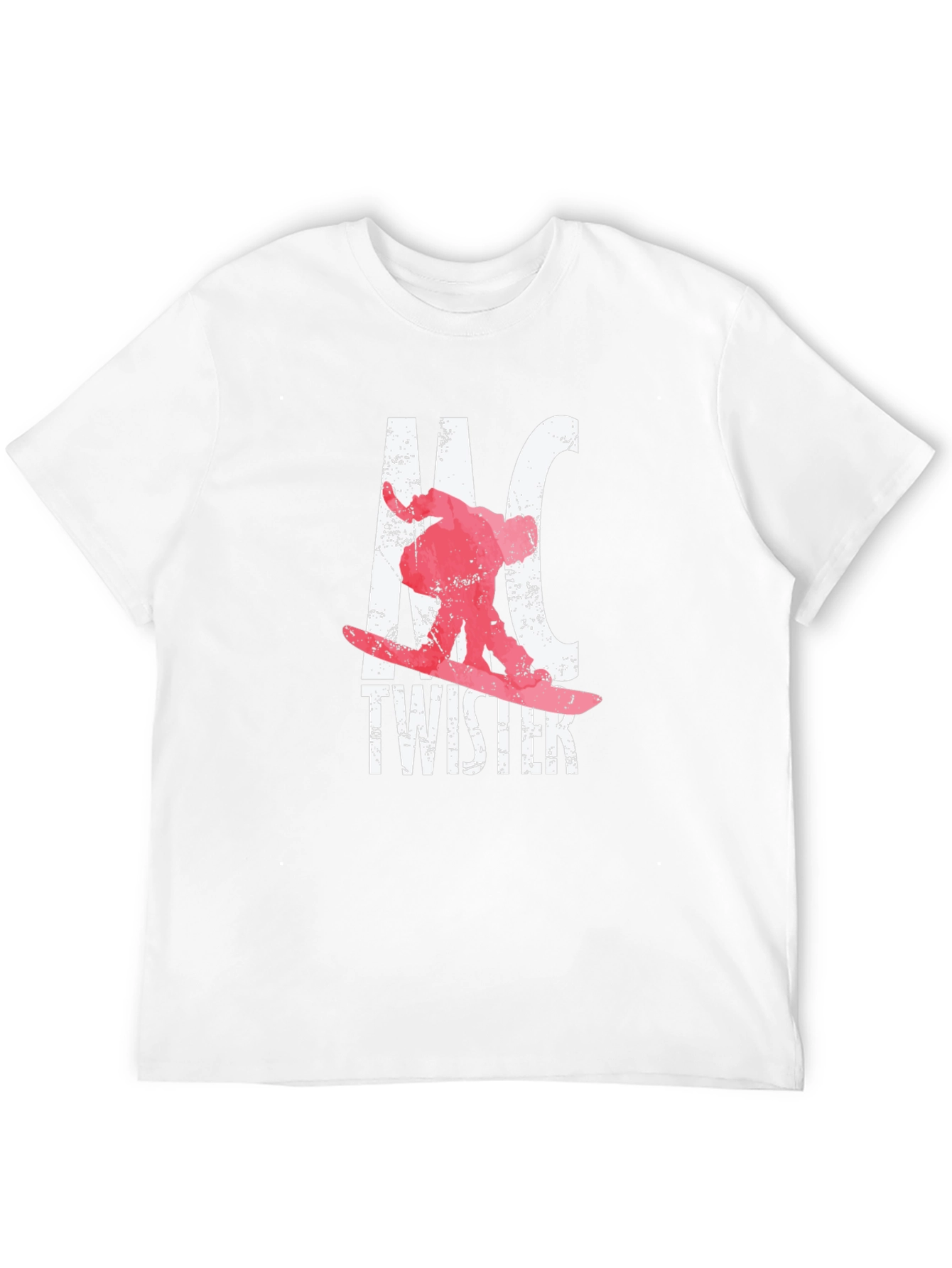 Snowboarder Graphic Black T-Shirt - Ride the Twister!