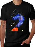 Galaxy Volcano T-Shirt - Unique Graphic Tee