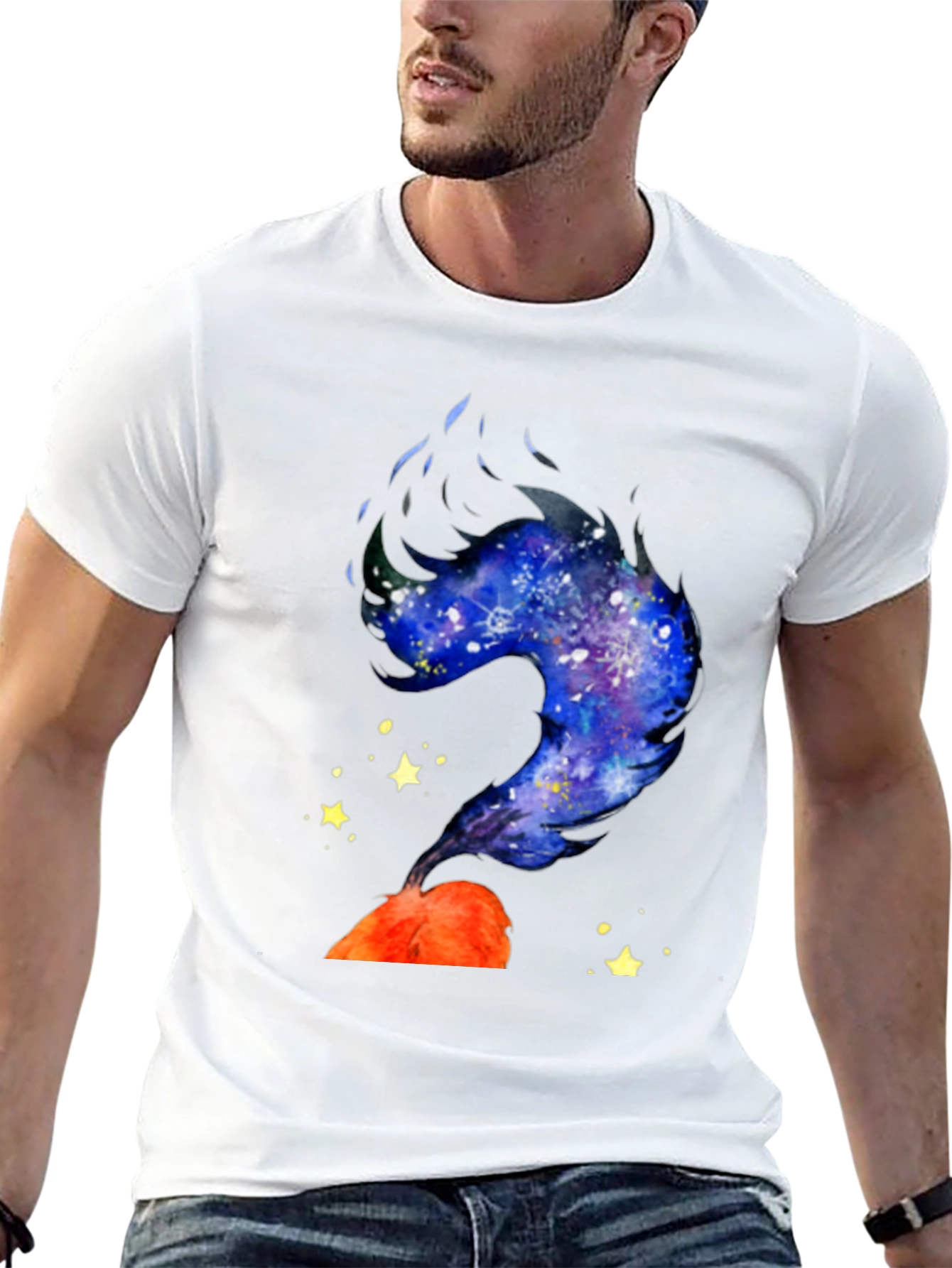 Galaxy Volcano T-Shirt - Unique Graphic Tee