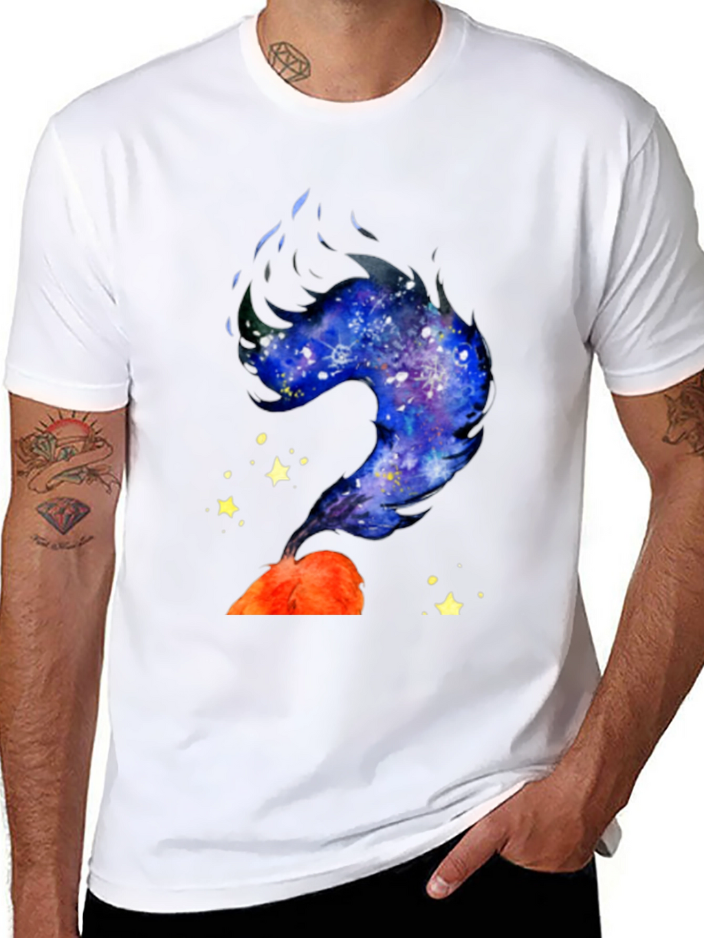 Galaxy Volcano T-Shirt - Unique Graphic Tee