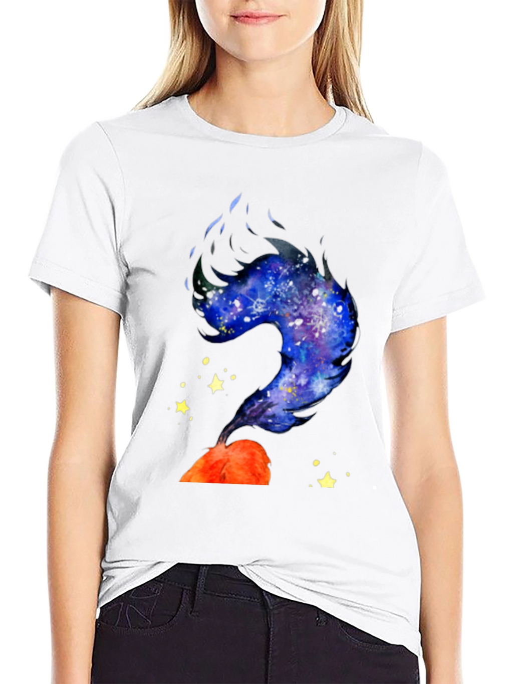 Galaxy Volcano T-Shirt - Unique Graphic Tee