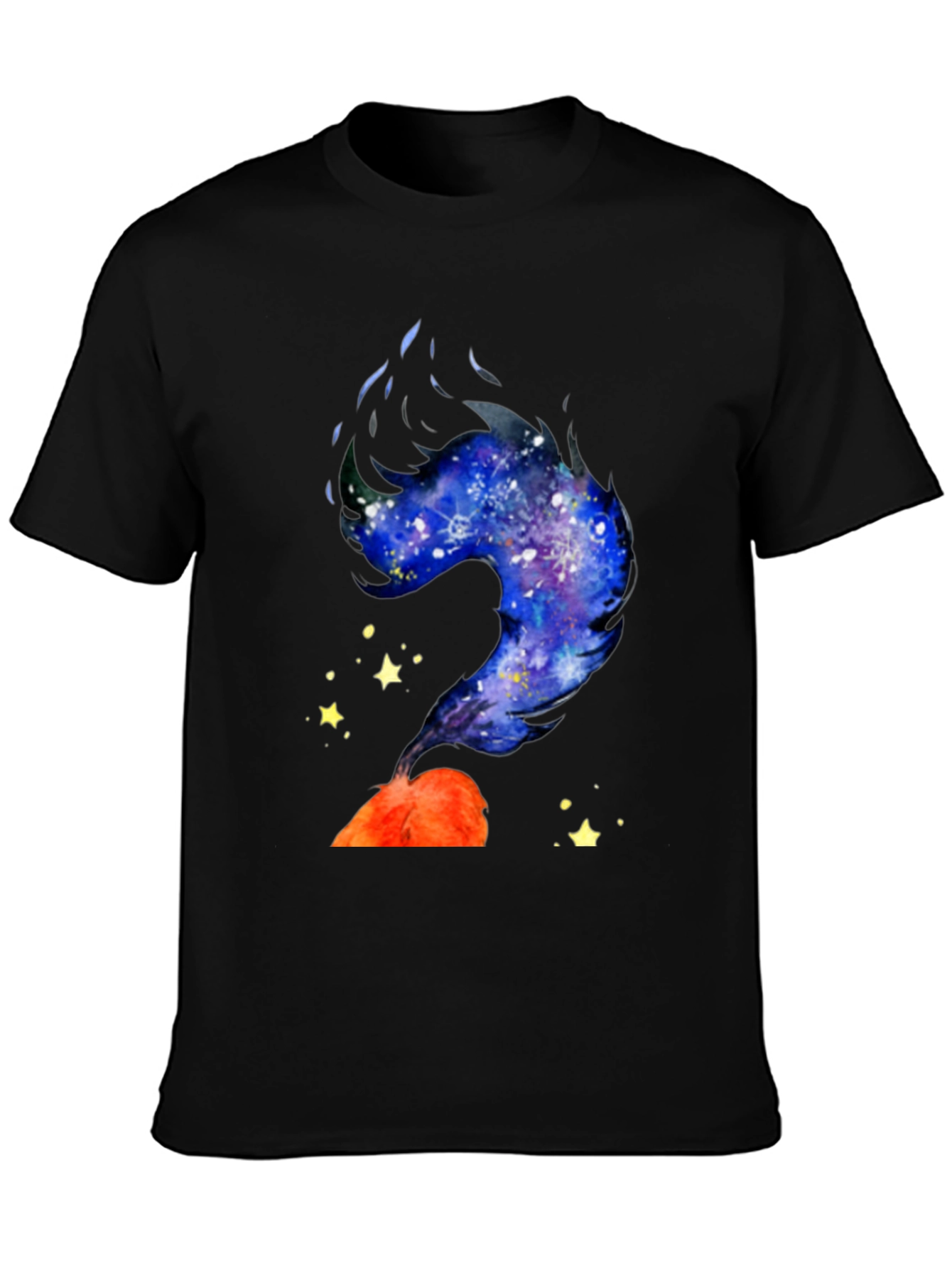 Galaxy Volcano T-Shirt - Unique Graphic Tee