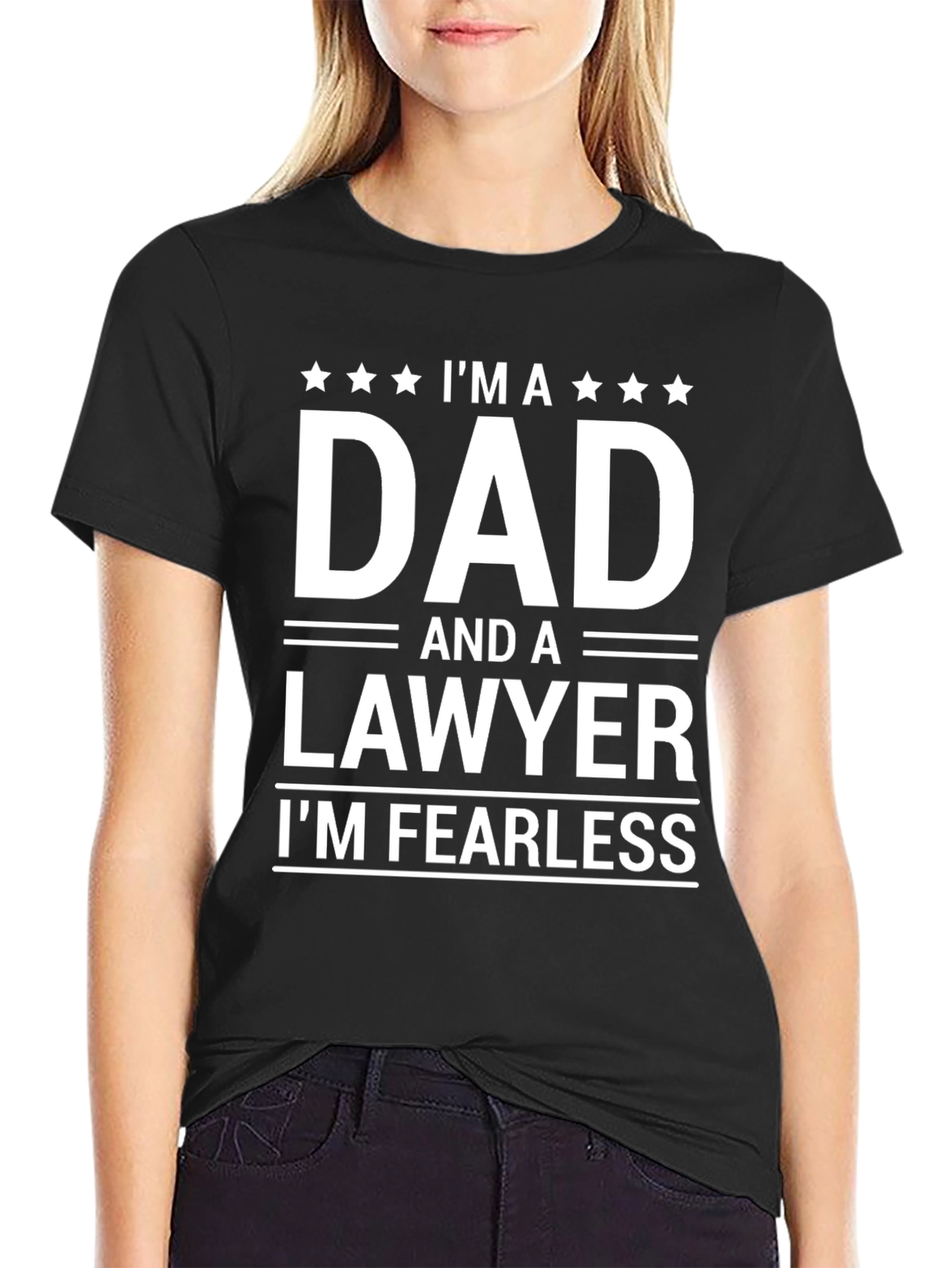 Dad Lawyer T-Shirt - Fearless Father Attorney Tee