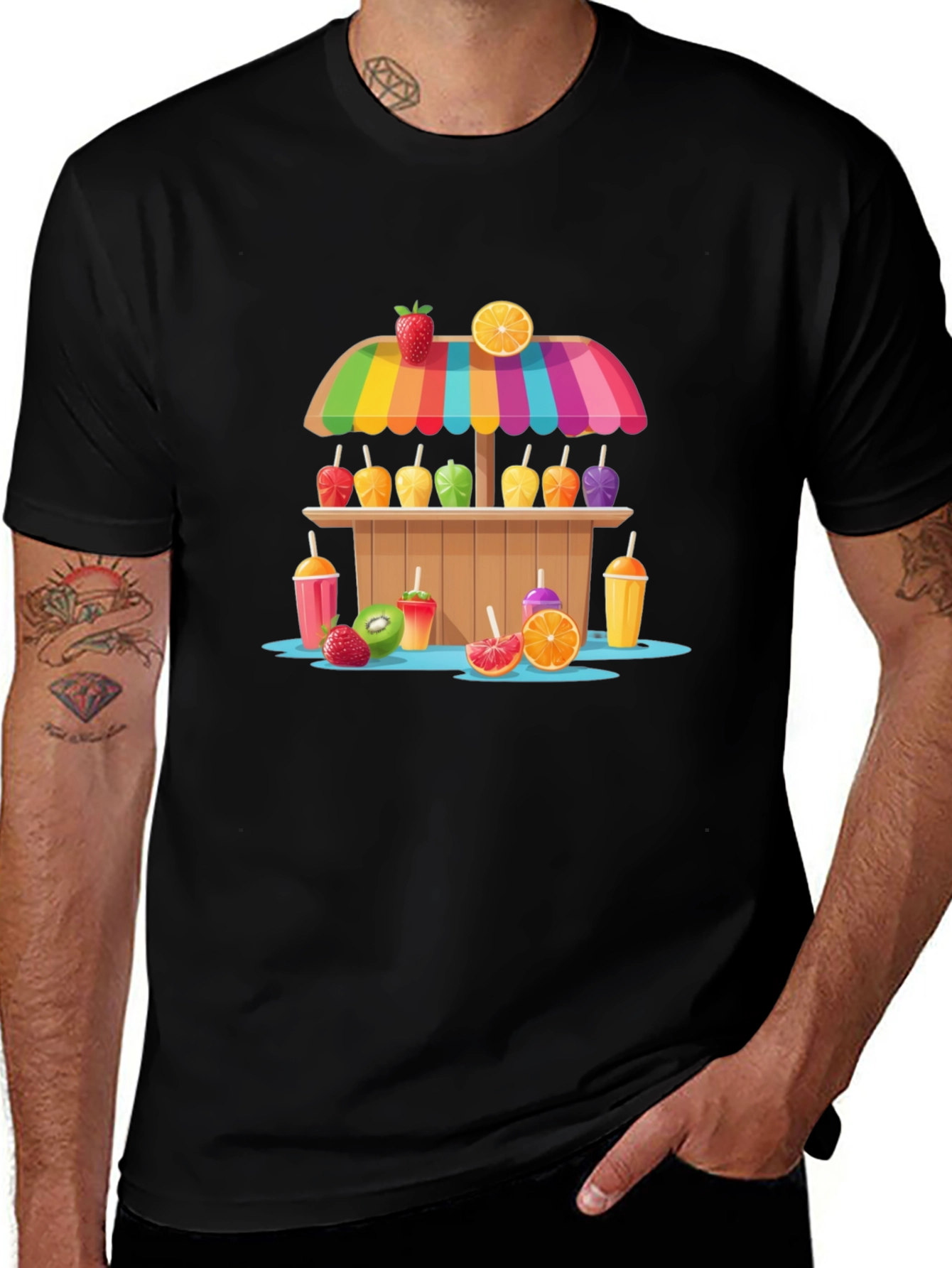 Fun Fruit Stand Graphic Tee