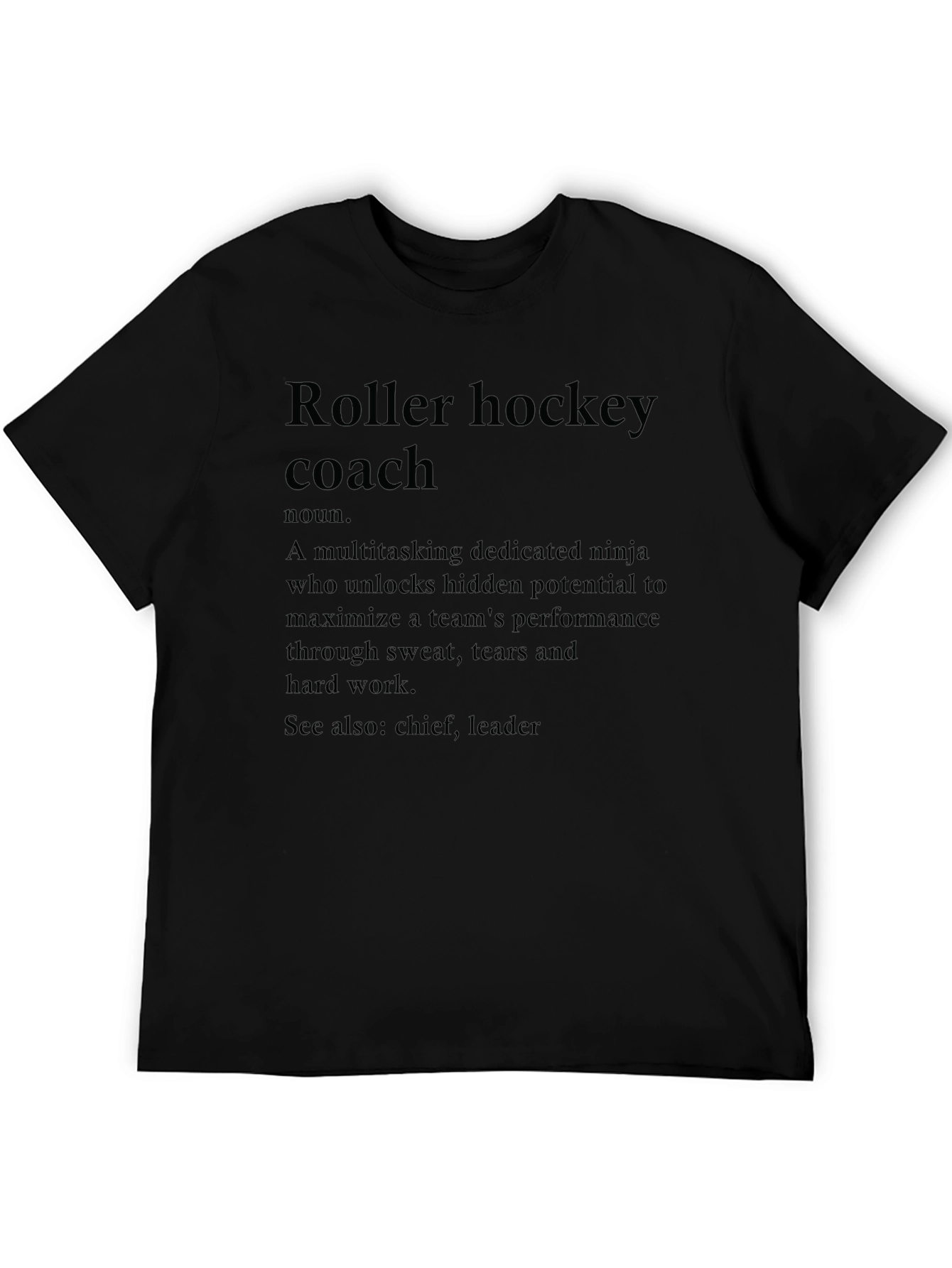 Roller Hockey Coach Definition T-Shirt