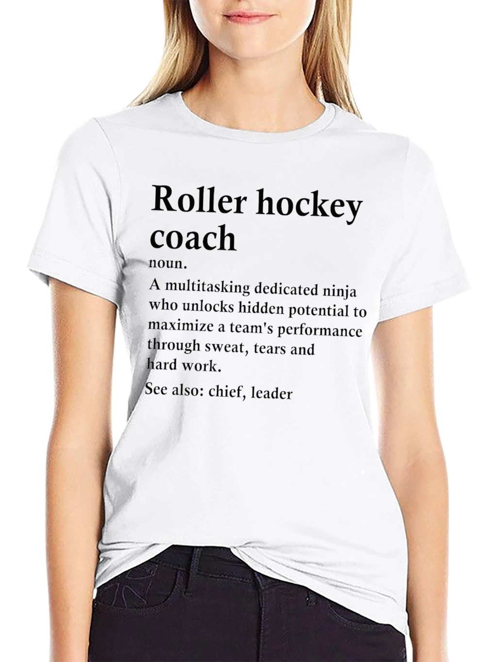 Roller Hockey Coach Definition T-Shirt
